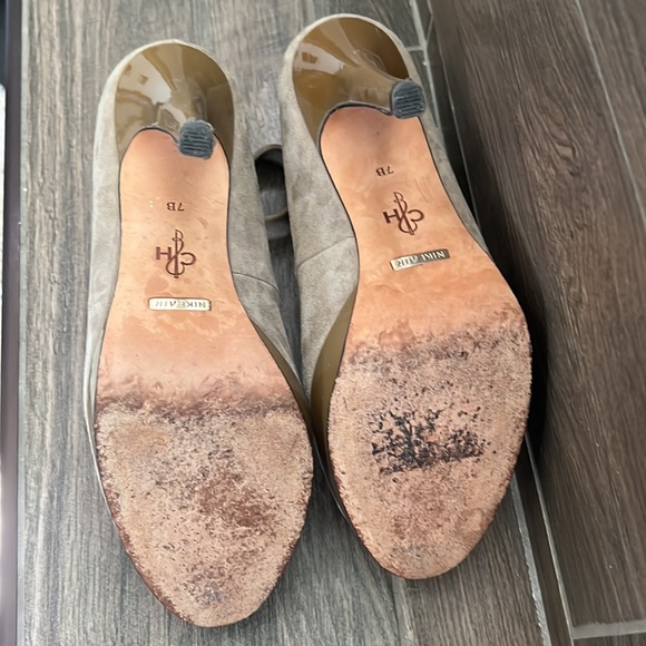 🌹Cole Haan taupe tan suede platform heel with ankle strap size 7 - Picture 6 of 6